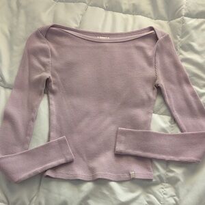 BDG Light Pink Long Sleeve Top